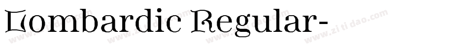 Lombardic Regular字体转换